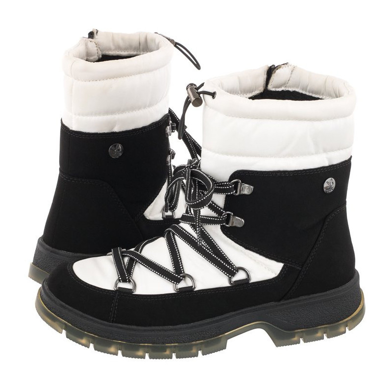 Caprice Czarne/Białe 9-26230-29 061 Black/White (CP340-b) boots