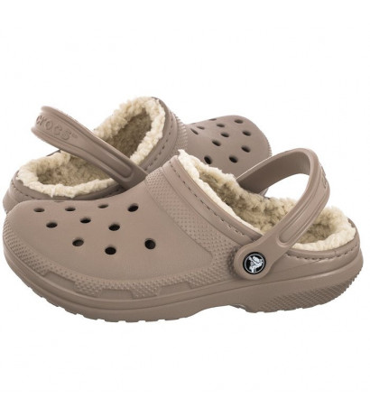 Crocs Classic Lined Clog Mushroom/Bone 203591-2YB (CR266-a) Moteriški batai/šlepetės