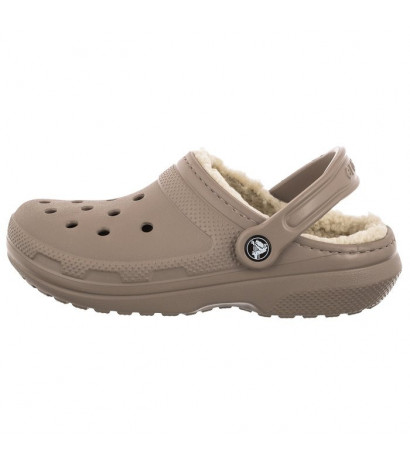 Crocs Classic Lined Clog Mushroom/Bone 203591-2YB (CR266-a) Women's Shoes/Flip Flops