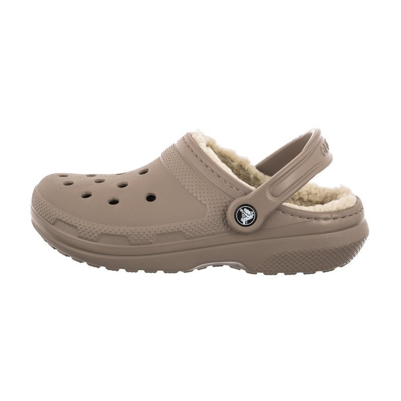 Crocs Classic Lined Clog Mushroom/Bone 203591-2YB (CR266-a) Women's Shoes/Flip Flops