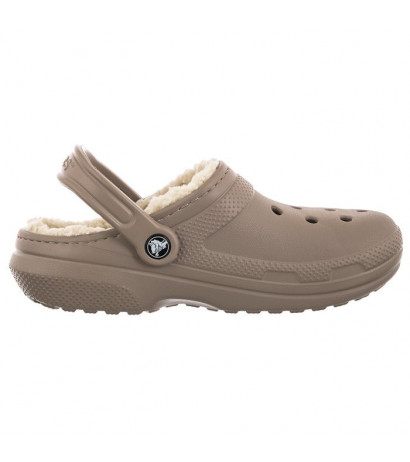 Crocs Classic Lined Clog Mushroom/Bone 203591-2YB (CR266-a) Women's Shoes/Flip Flops