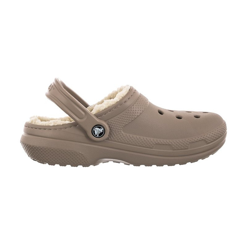 Crocs Classic Lined Clog Mushroom/Bone 203591-2YB (CR266-a) Women's Shoes/Flip Flops