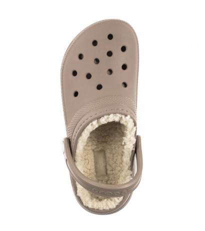 Crocs Classic Lined Clog Mushroom/Bone 203591-2YB (CR266-a) Women's Shoes/Flip Flops