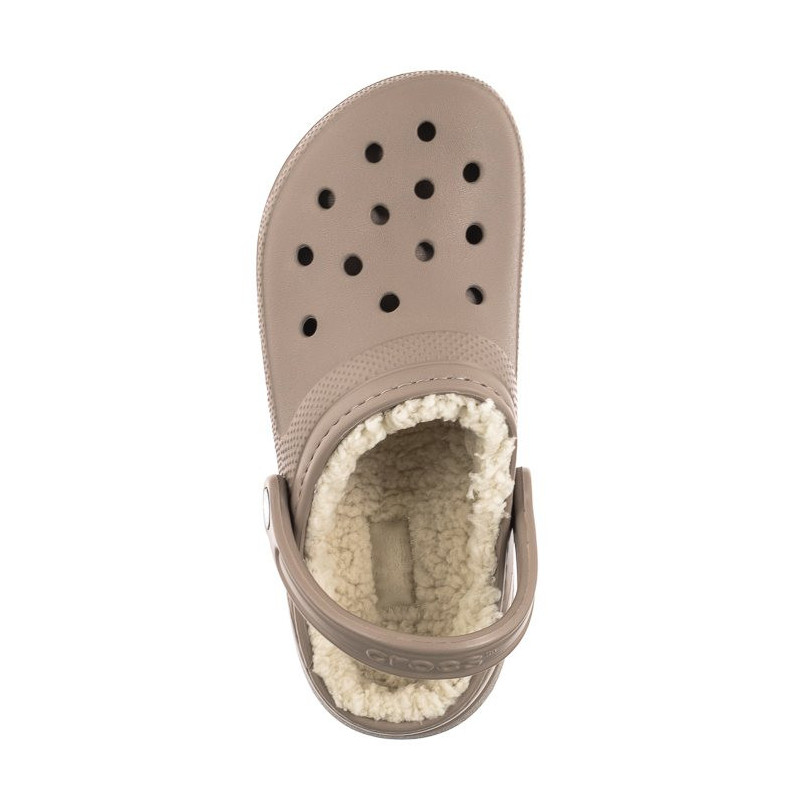 Crocs Classic Lined Clog Mushroom/Bone 203591-2YB (CR266-a) Women's Shoes/Flip Flops