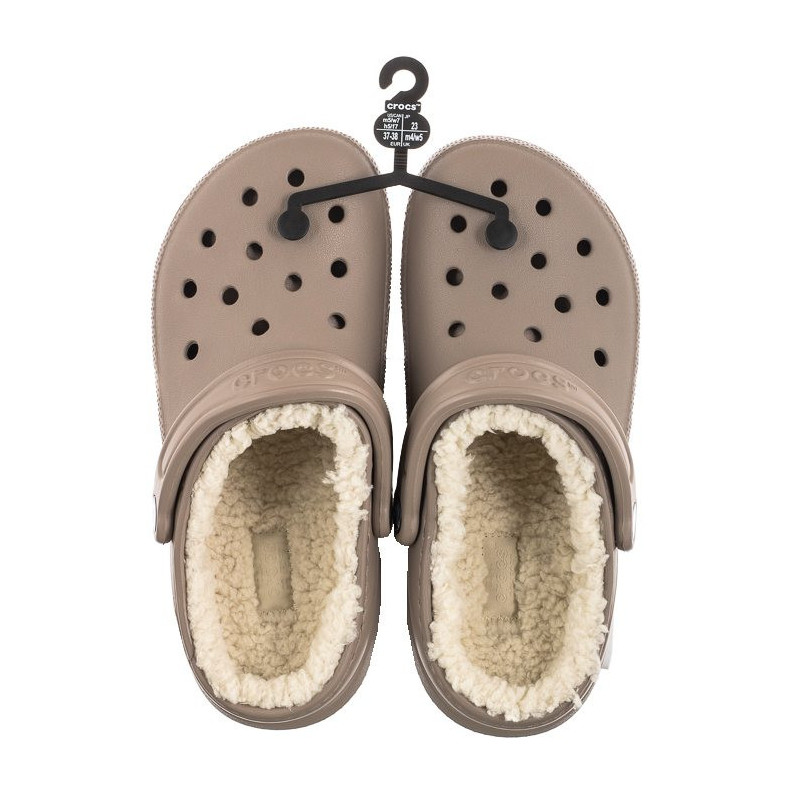 Crocs Classic Lined Clog Mushroom/Bone 203591-2YB (CR266-a) Moteriški batai/šlepetės