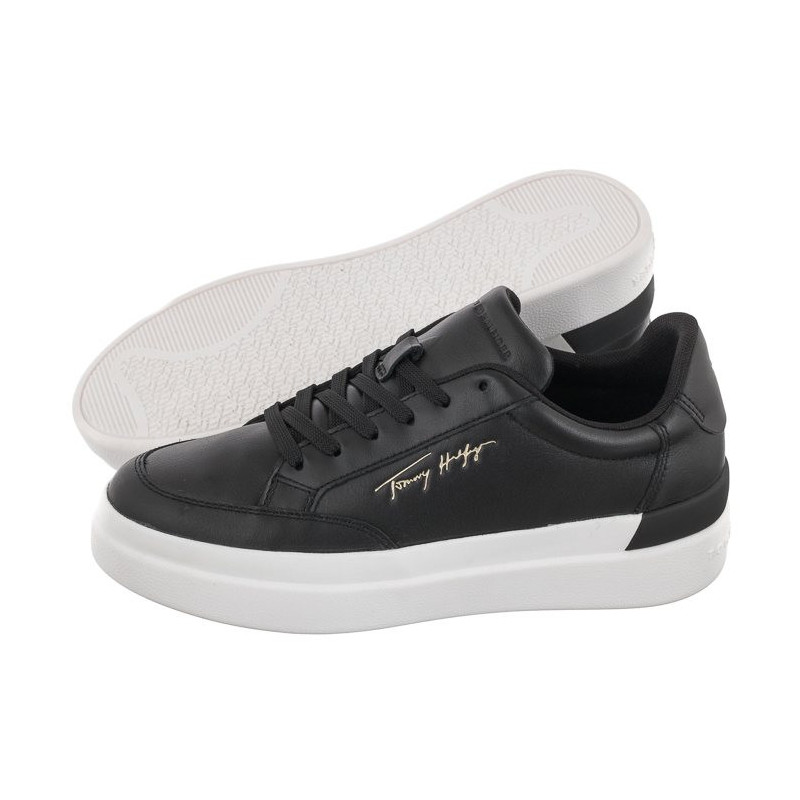 Tommy Hilfiger TH Signature Leather Sneaker FW0FW06665 BDS Black (TH539-a) spordijalatsid