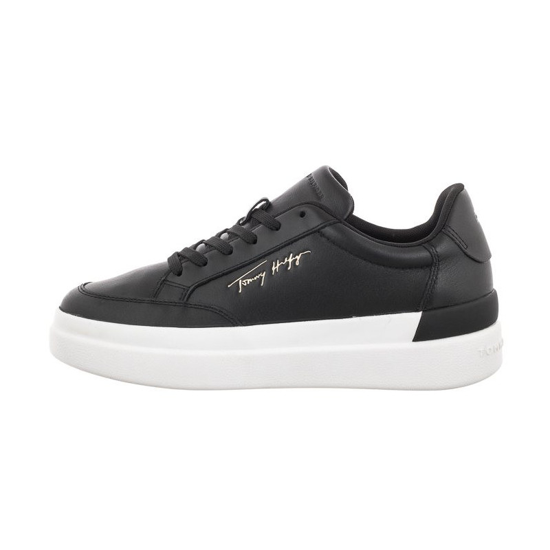 Tommy Hilfiger TH Signature Leather Sneaker FW0FW06665 BDS Black (TH539-a) spordijalatsid