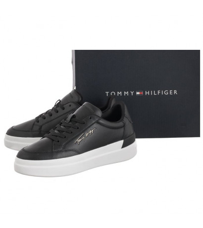 Tommy Hilfiger TH Signature Leather Sneaker FW0FW06665 BDS Black (TH539-a) spordijalatsid