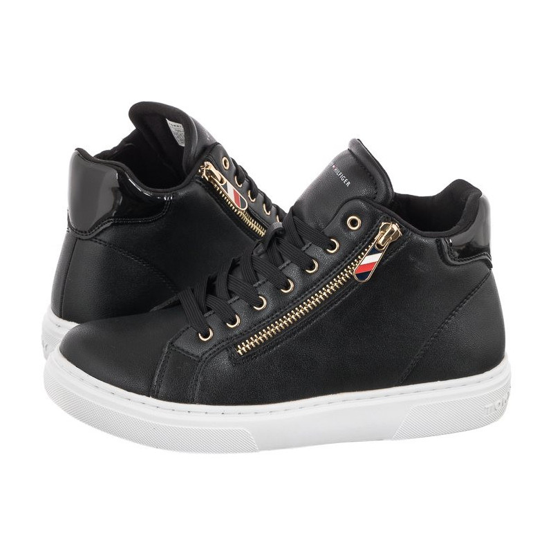 Tommy Hilfiger High Top Lace-Up Sneaker T3A9-32317-1434 999 Black (TH541-a) kurpes