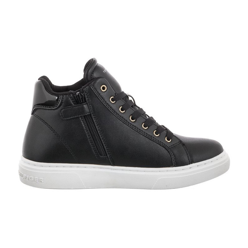 Tommy Hilfiger High Top Lace-Up Sneaker T3A9-32317-1434 999 Black (TH541-a) kurpes