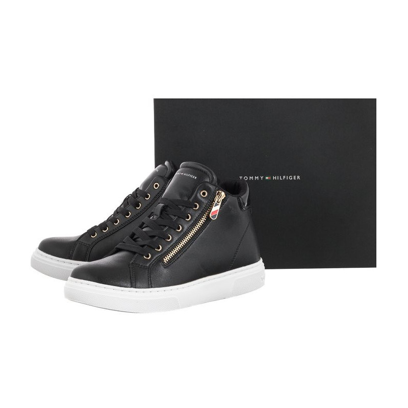 Tommy Hilfiger High Top Lace-Up Sneaker T3A9-32317-1434 999 Black (TH541-a) kurpes