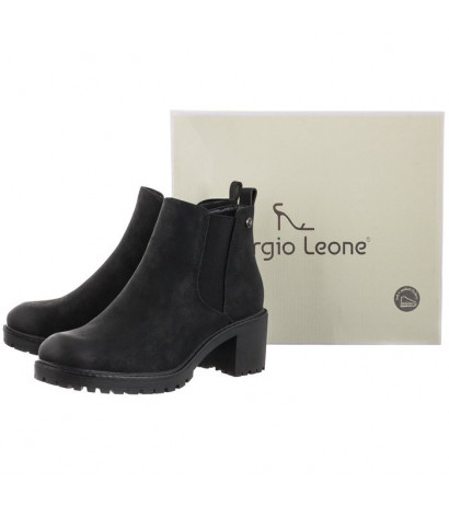 Sergio Leone Czarne TR 702 (SL463-a) shoes