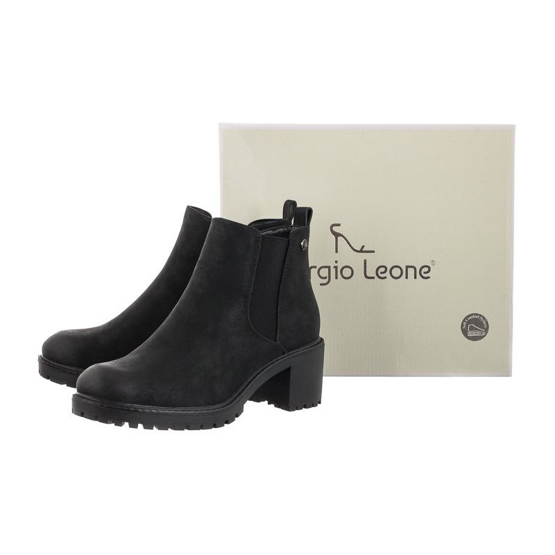 Sergio Leone Czarne TR 702 (SL463-a) shoes