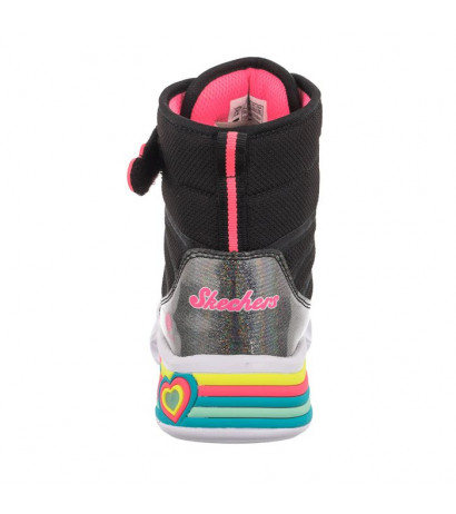 Skechers S Lights Black/Hot Pink 302661L/BKHP (SK132-a) batai