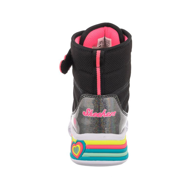 Skechers S Lights Black/Hot Pink 302661L/BKHP (SK132-a) batai