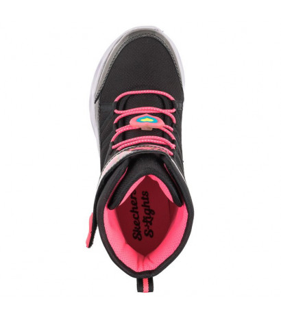 Skechers S Lights Black/Hot Pink 302661L/BKHP (SK132-a) batai