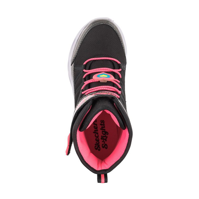 Skechers S Lights Black/Hot Pink 302661L/BKHP (SK132-a) batai