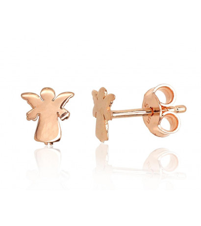 Gold classic studs earrings 1201474(Au-R), Red Gold 585°