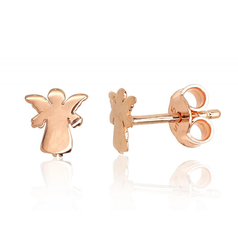 Gold classic studs earrings 1201474(Au-R), Red Gold 585°