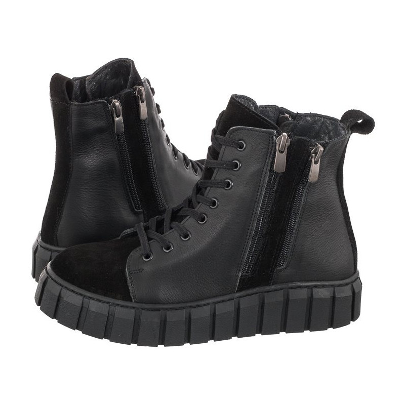 Venezia Czarne 13212101 BLACK (VE675-a) kurpes