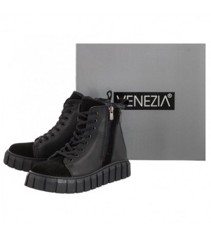 Venezia Czarne 13212101 BLACK (VE675-a) kurpes