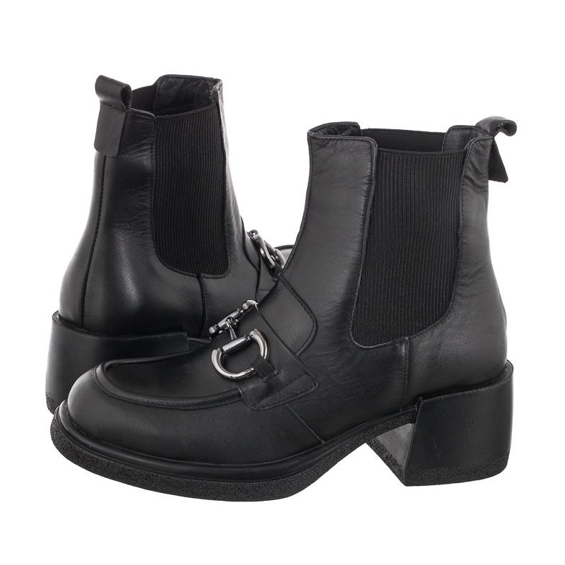 Venezia Czarne 13132101 BLACK (VE677-a) kurpes