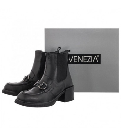 Venezia Czarne 13132101 BLACK (VE677-a) kurpes