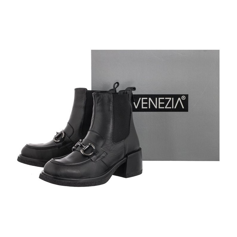 Venezia Czarne 13132101 BLACK (VE677-a) kurpes