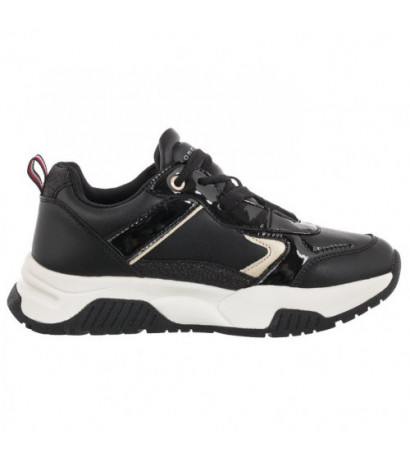 Tommy Hilfiger Low Cut Lace-Up Sneaker T3A9-32358-1434 X208 Black/Platinum (TH564-a) sportiniai bateliai