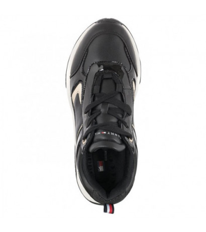 Tommy Hilfiger Low Cut Lace-Up Sneaker T3A9-32358-1434 X208 Black/Platinum (TH564-a) sportiniai bateliai