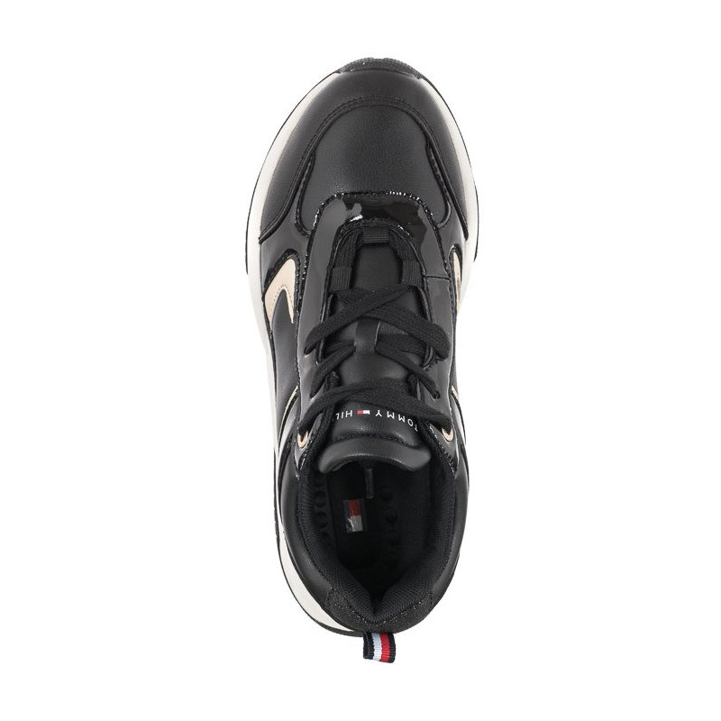 Tommy Hilfiger Low Cut Lace-Up Sneaker T3A9-32358-1434 X208 Black/Platinum (TH564-a) sportiniai bateliai