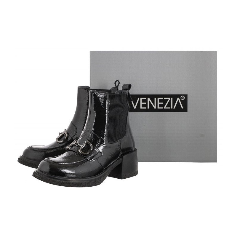 Venezia Czarne 13132401 BLACK (VE676-a) kurpes