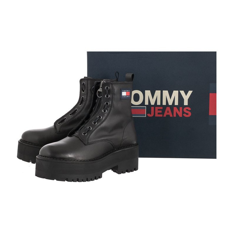 Tommy Hilfiger Tamy Higher 3A EN0EN02005 BDS Black (TH566-a) shoes