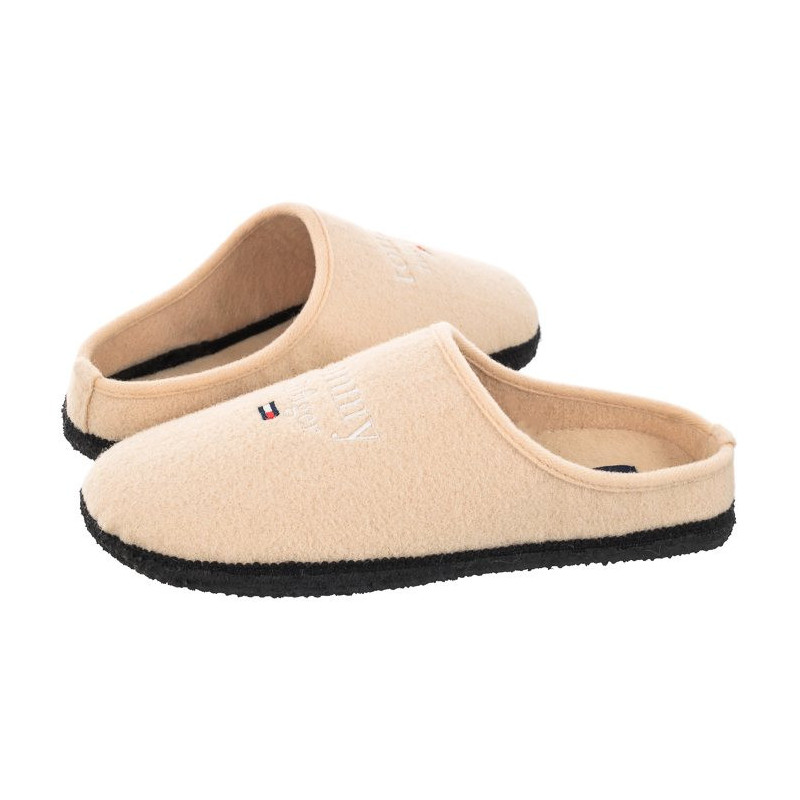 Tommy Hilfiger Indoor Slipper T3A0-32441-1506 500 Beige (TH578-a) Sieviešu apavi/Flip Flops