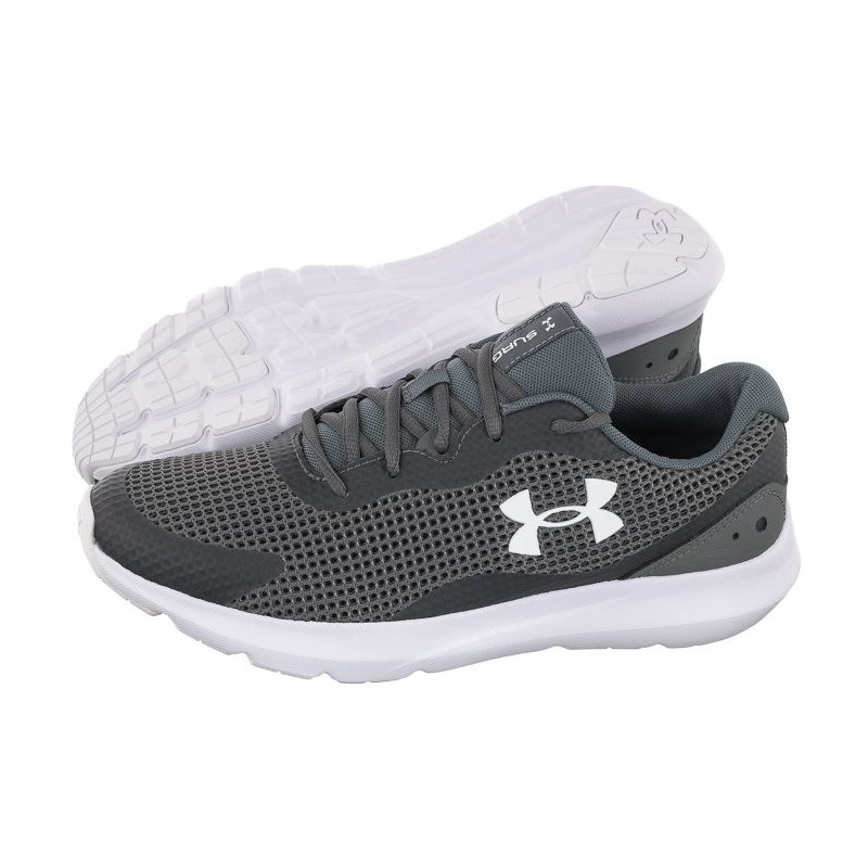 Under Armour Surge 3 Gry/Wht 3024883-102 (UN27-b) running Shoes