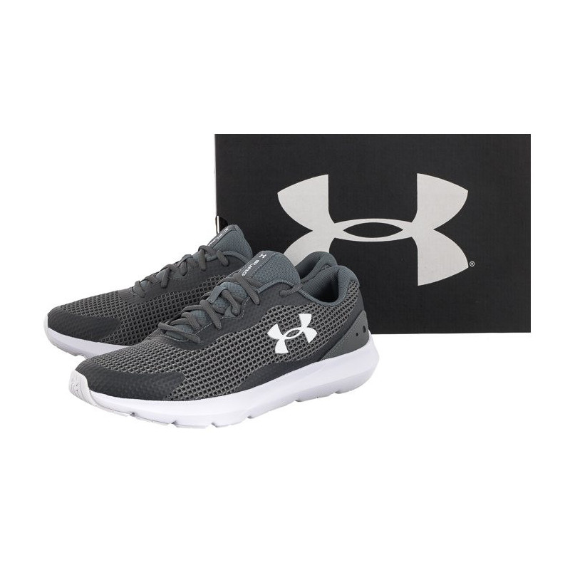 Under Armour Surge 3 Gry/Wht 3024883-102 (UN27-b) running Shoes