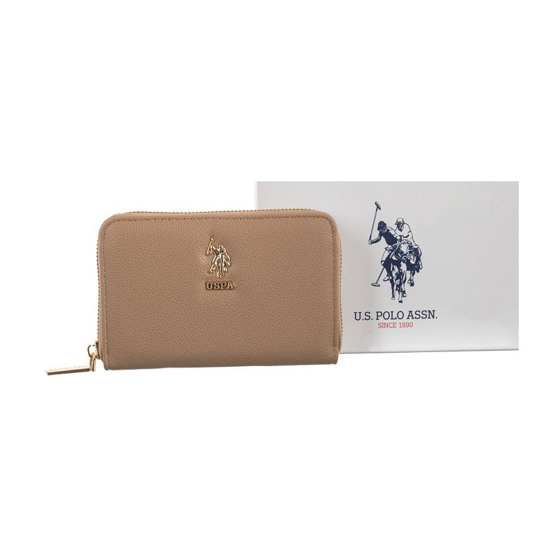 U.S. Polo Assn. New Jones M Zip ard. Wallet Beige BEUJE5711WVP502 (US158-c) käekott