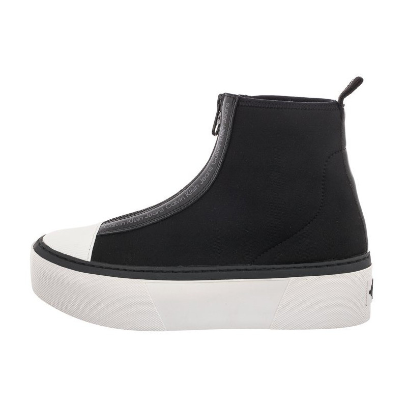 Calvin Klein Cupsole Flatform Mid Zip YW0YW00767 BDS Black (CK182-a) batai