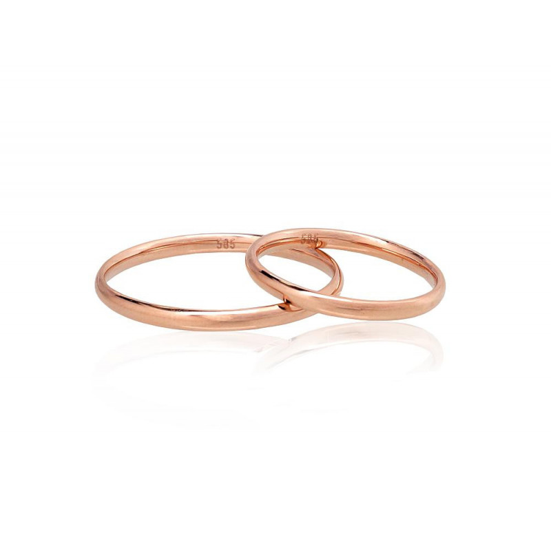 Gold wedding ring 1101119(Au-R), Red Gold 585°