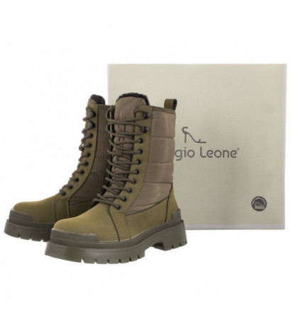 Sergio Leone Zielone/Oliwkowe SN 114 (SL470-b) kurpes