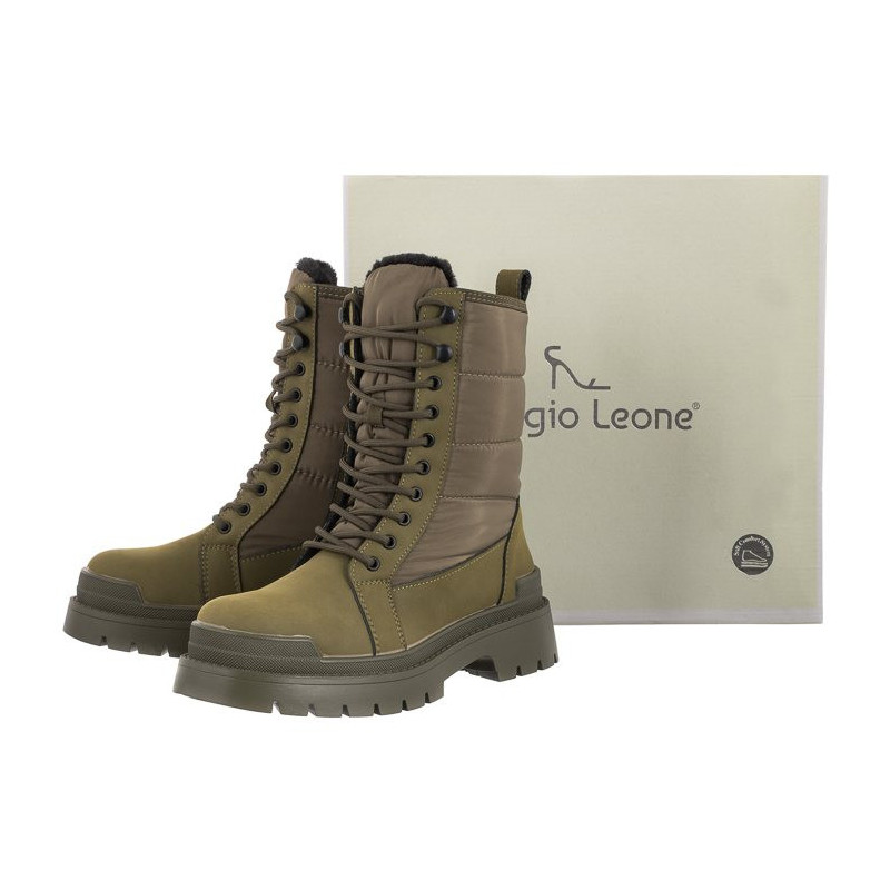 Sergio Leone Zielone/Oliwkowe SN 114 (SL470-b) kurpes