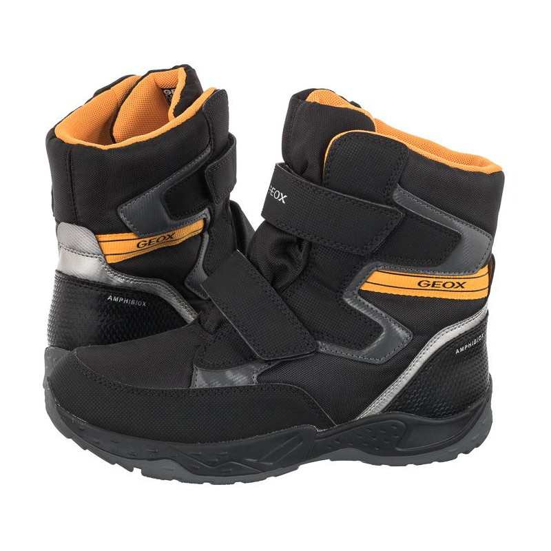 Geox J Sentiero B.B Abx B Black/Yellow J26FSB 0FUCE C0054 (GE66-a) batai