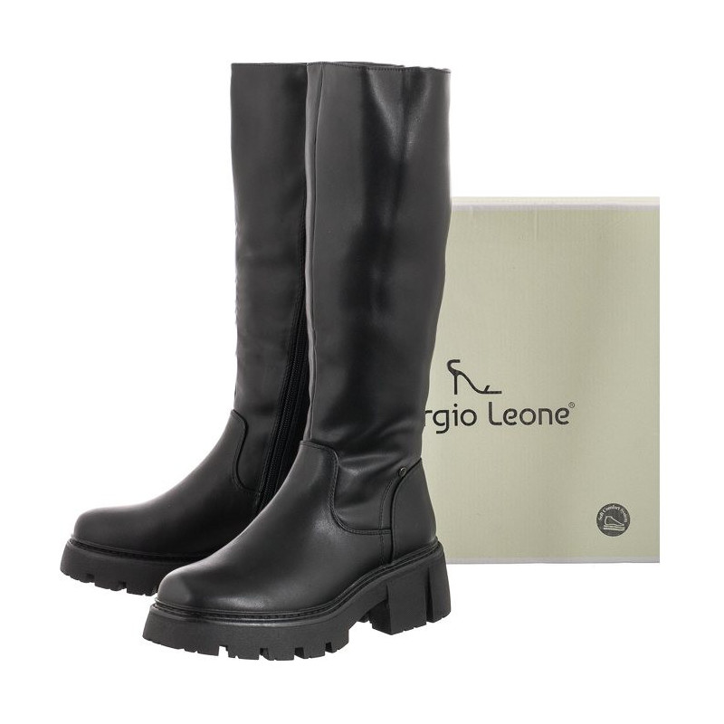 Sergio Leone Czarne KZ 741 (SL473-a) boots