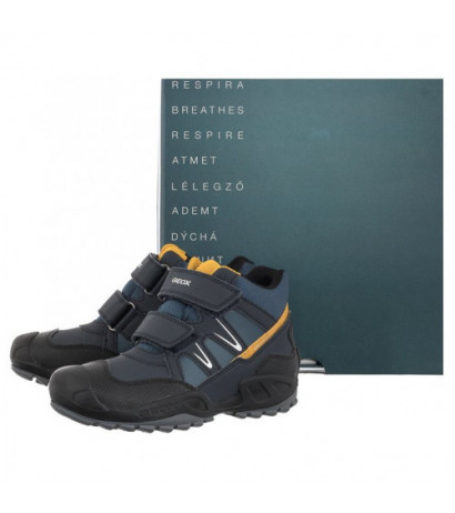 Geox J N.Savage B.B Abx A Navy/Ochreyellow J261WA 0CEFU C0916 (GE57-a) ankle boots