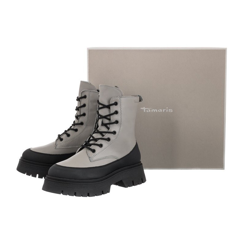 Tamaris Szare 1-25230-39 208 GreyLea./Blk (TM419-a) kurpes