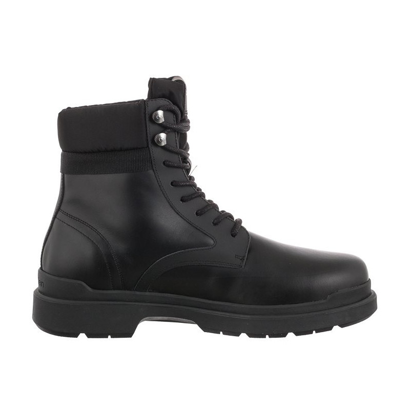 Calvin Klein Lace Up Boot Mix HM0HM00862 BEH Black (CK191-a) boots