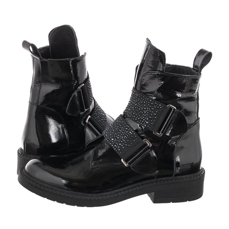 Venezia Czarne Lakierowane G0441215 Black (VE682-a) shoes