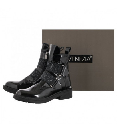 Venezia Czarne Lakierowane G0441215 Black (VE682-a) batai