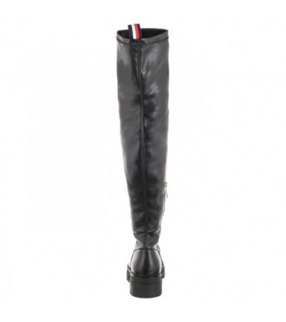 Tommy Hilfiger Monochromatic Over The Knee Boot FW0FW07055 BDS Black (TH605-a) saapad