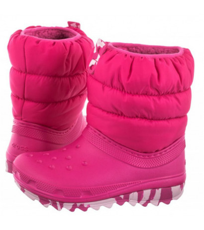 Crocs Classic Neo Puff Boot K Candy Pink 207684-6X0 (CR270-a) boots